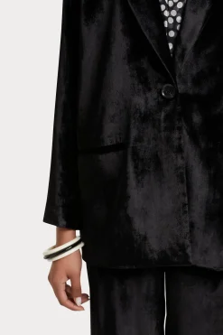 Husk Velvet Blazer - Black