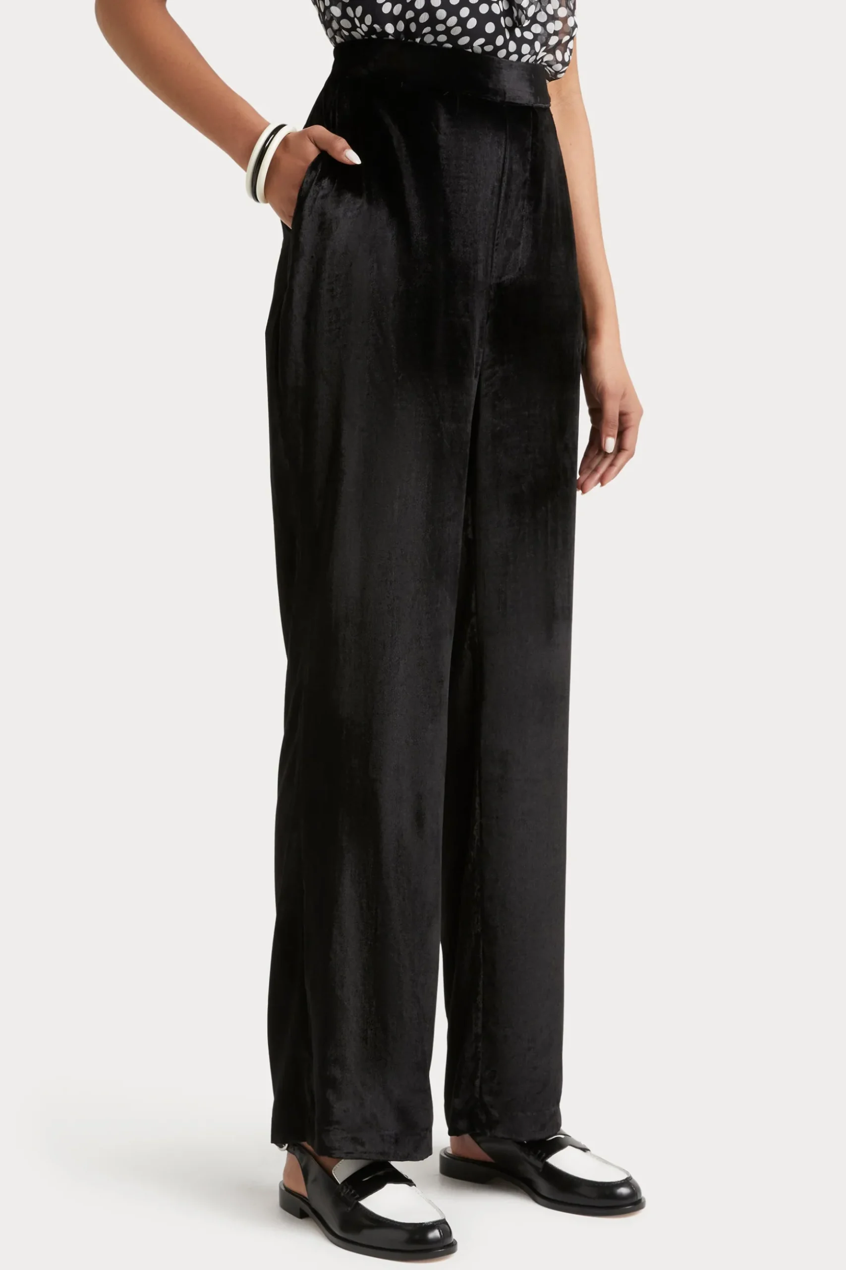 Husk Velvet pant - Black