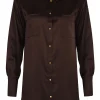 Husk VERA SHIRT - Chocolate
