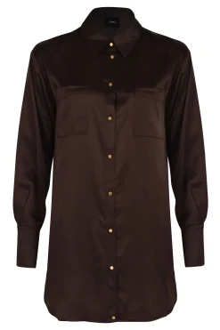 Husk VERA SHIRT - Chocolate