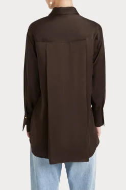 Husk VERA SHIRT - Chocolate