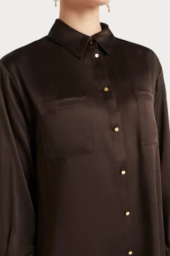 Husk VERA SHIRT - Chocolate