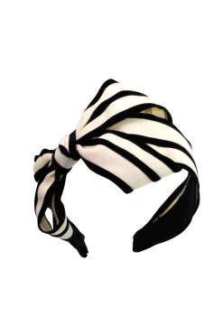Jennifer Ouellette Lina Headband - Black & White