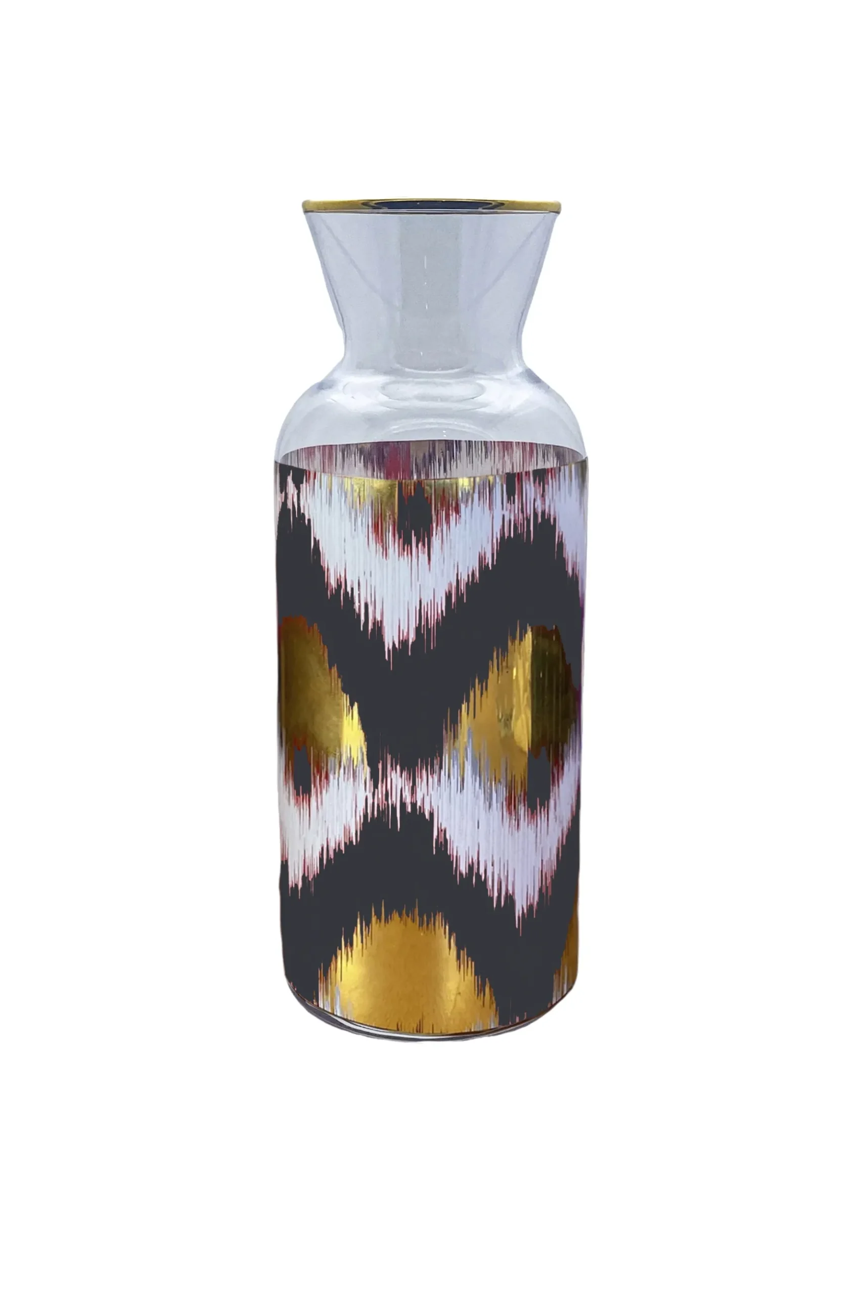 Les Ottomans Ikat Jug - Black