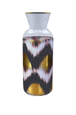 Les Ottomans Ikat Jug - Black