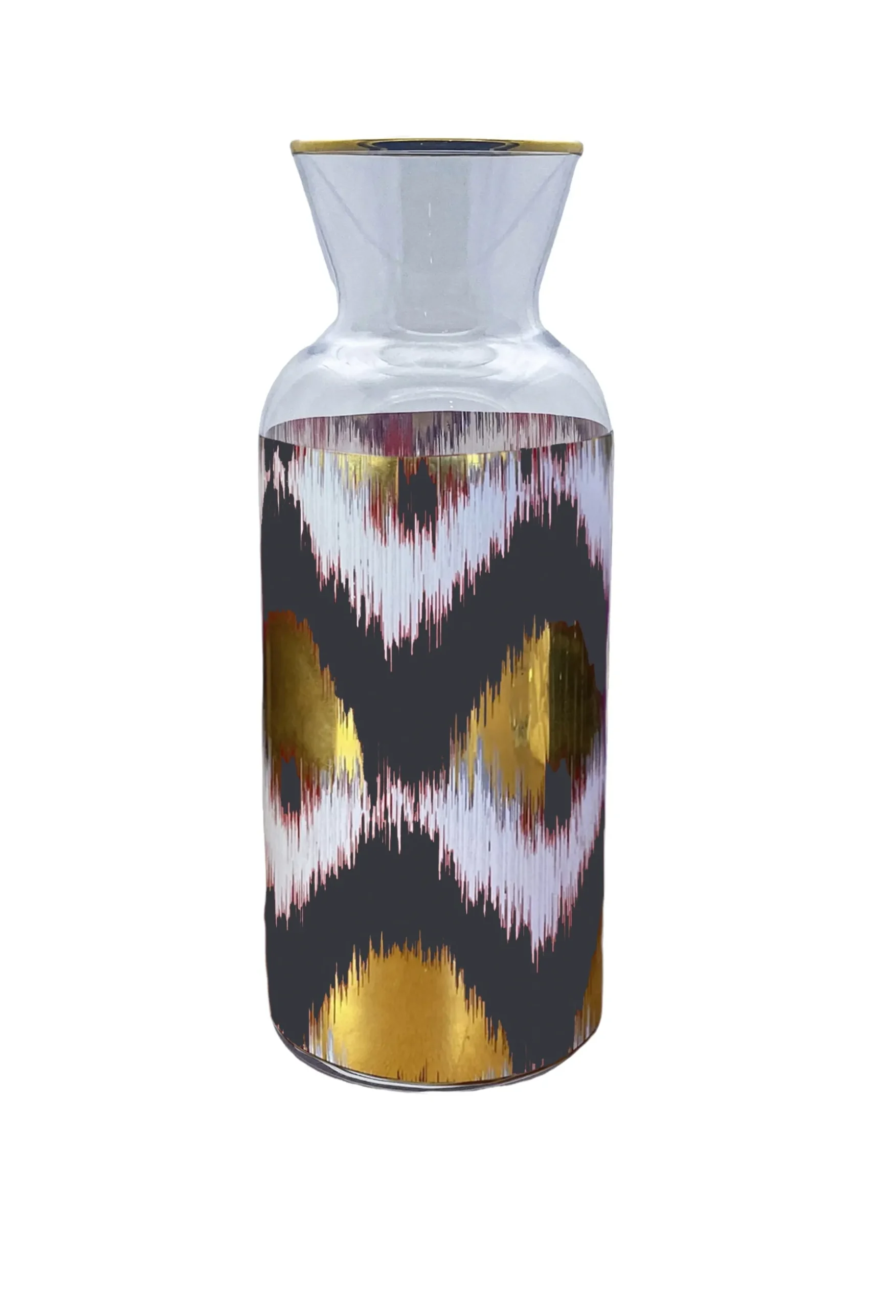 Les Ottomans Ikat Jug - Black