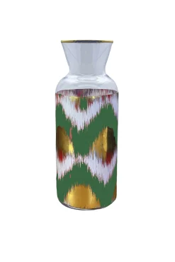 Les Ottomans Ikat Jug - Green