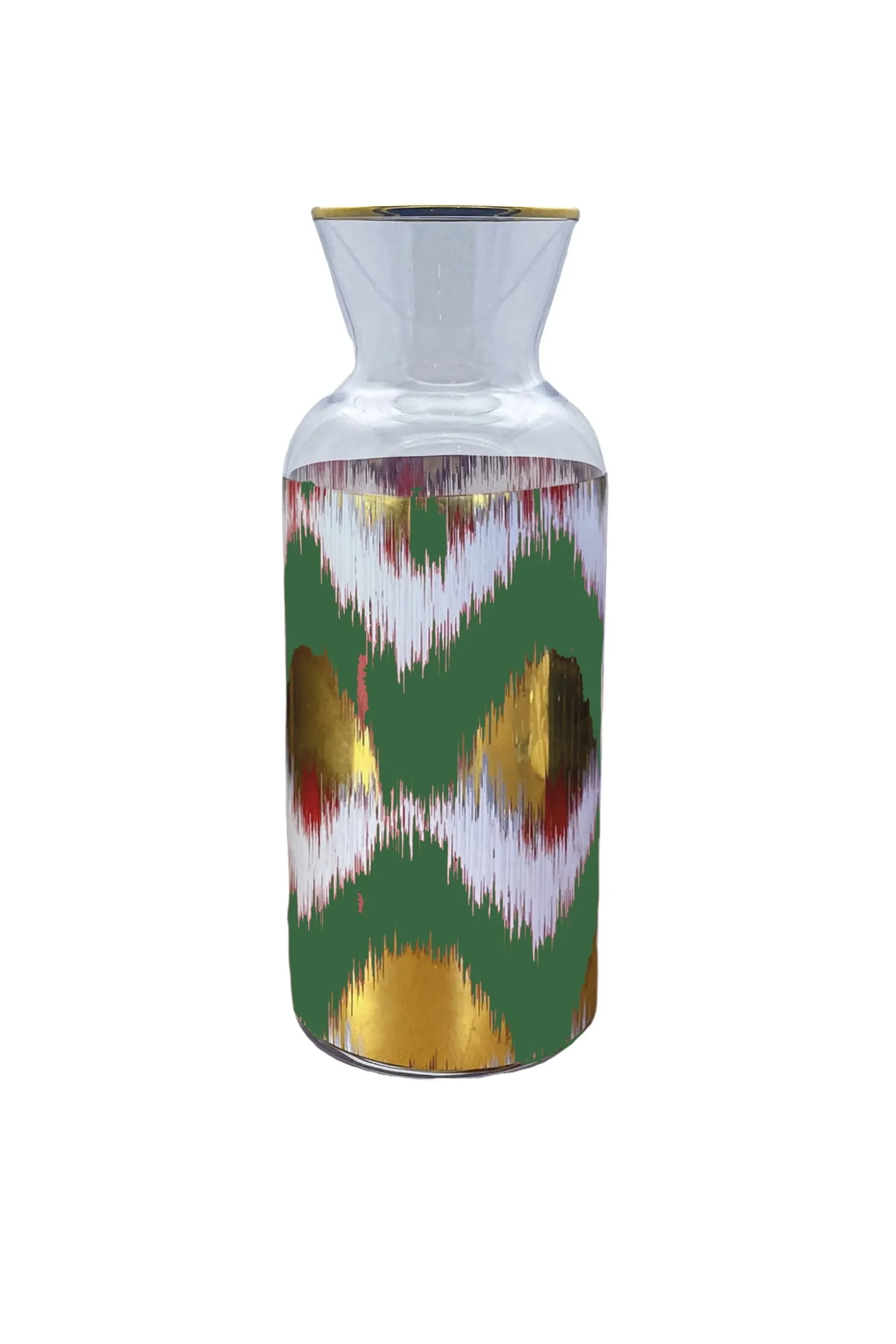 Les Ottomans Ikat Jug - Green