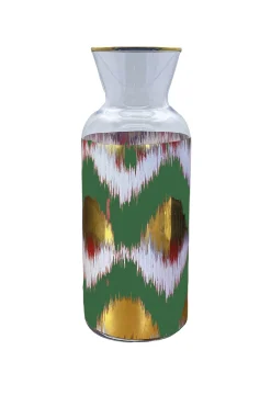 Les Ottomans Ikat Jug - Green