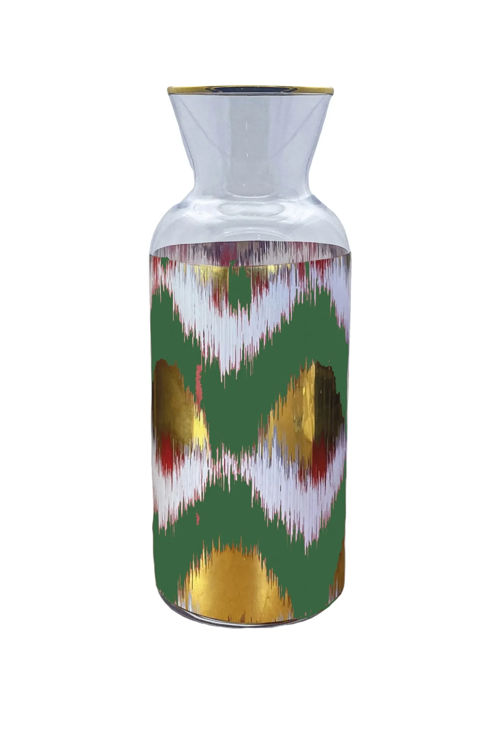 Les Ottomans Ikat Jug - Green