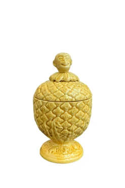 Les Ottomans Monkey Box - Yellow