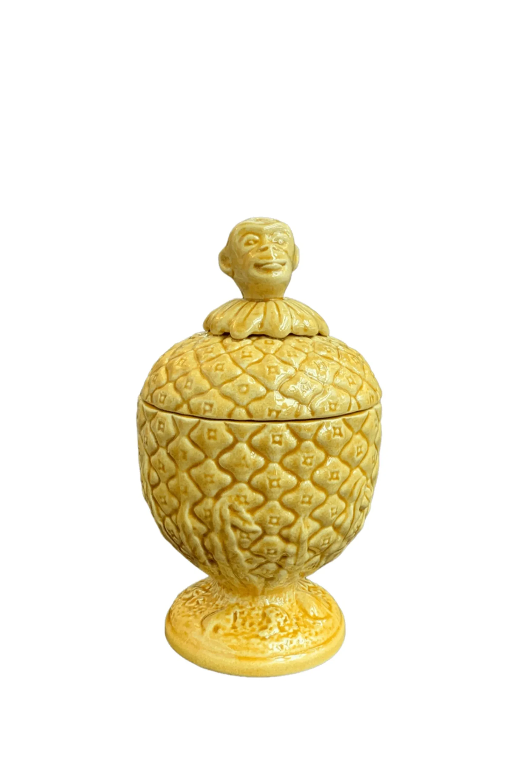 Les Ottomans Monkey Box - Yellow