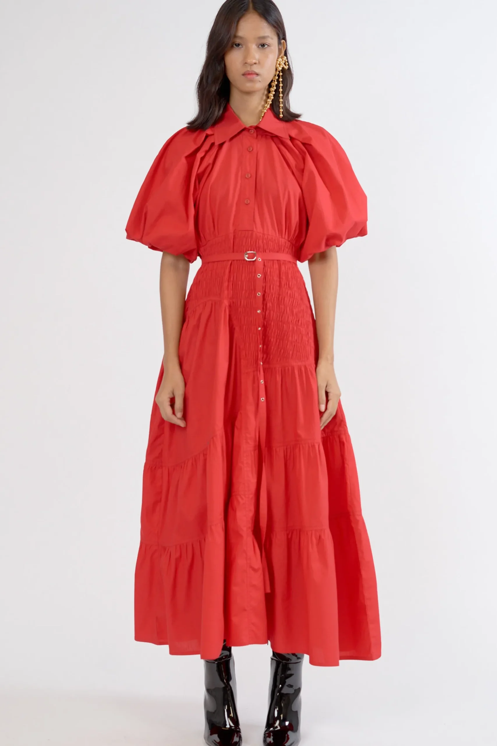 Lovebirds Claudia Dress - Scarlet