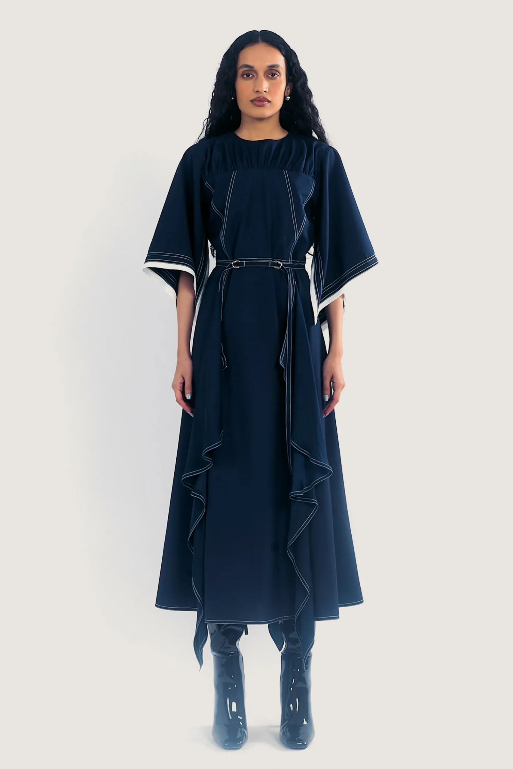 Lovebirds Magnolia Dress - Navy