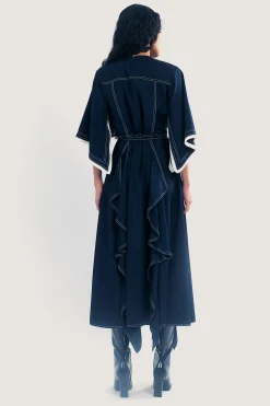 Lovebirds Magnolia Dress - Navy