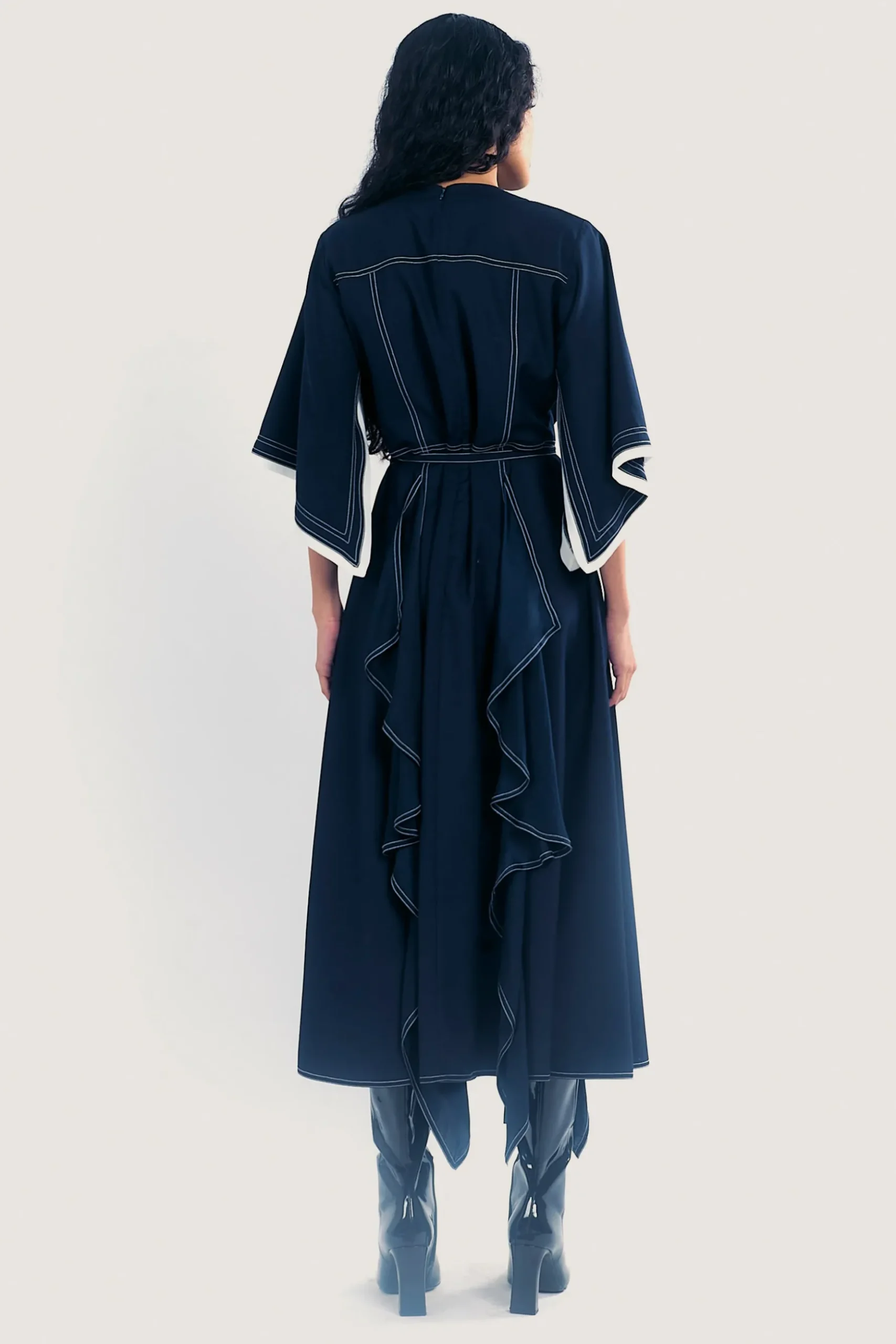 Lovebirds Magnolia Dress - Navy