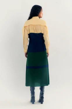 Lovebirds Peacock Dress - Multi Coloured