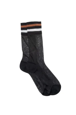 Maria La Rosa Crystal Sock - Black