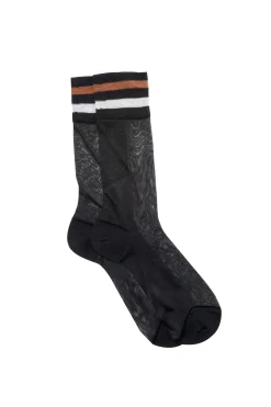 Maria La Rosa Crystal Sock - Black