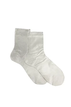Maria La Rosa Ribbed Sock - Silver