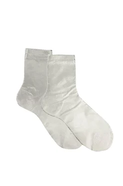 Maria La Rosa Ribbed Sock - Silver