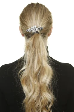 Rada Crystal Clip - Silver