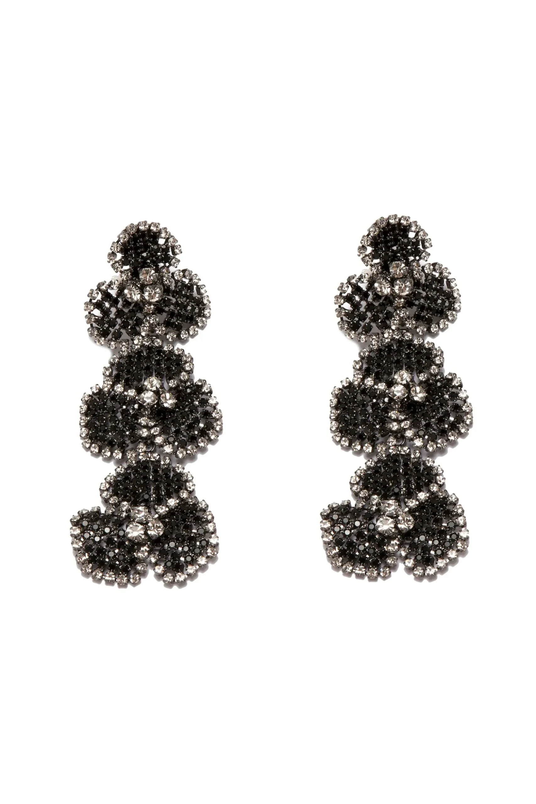 Silvia Gnecchi Camelia Earring - Black