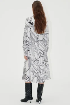 Stine Goya Pleated Dress - Print