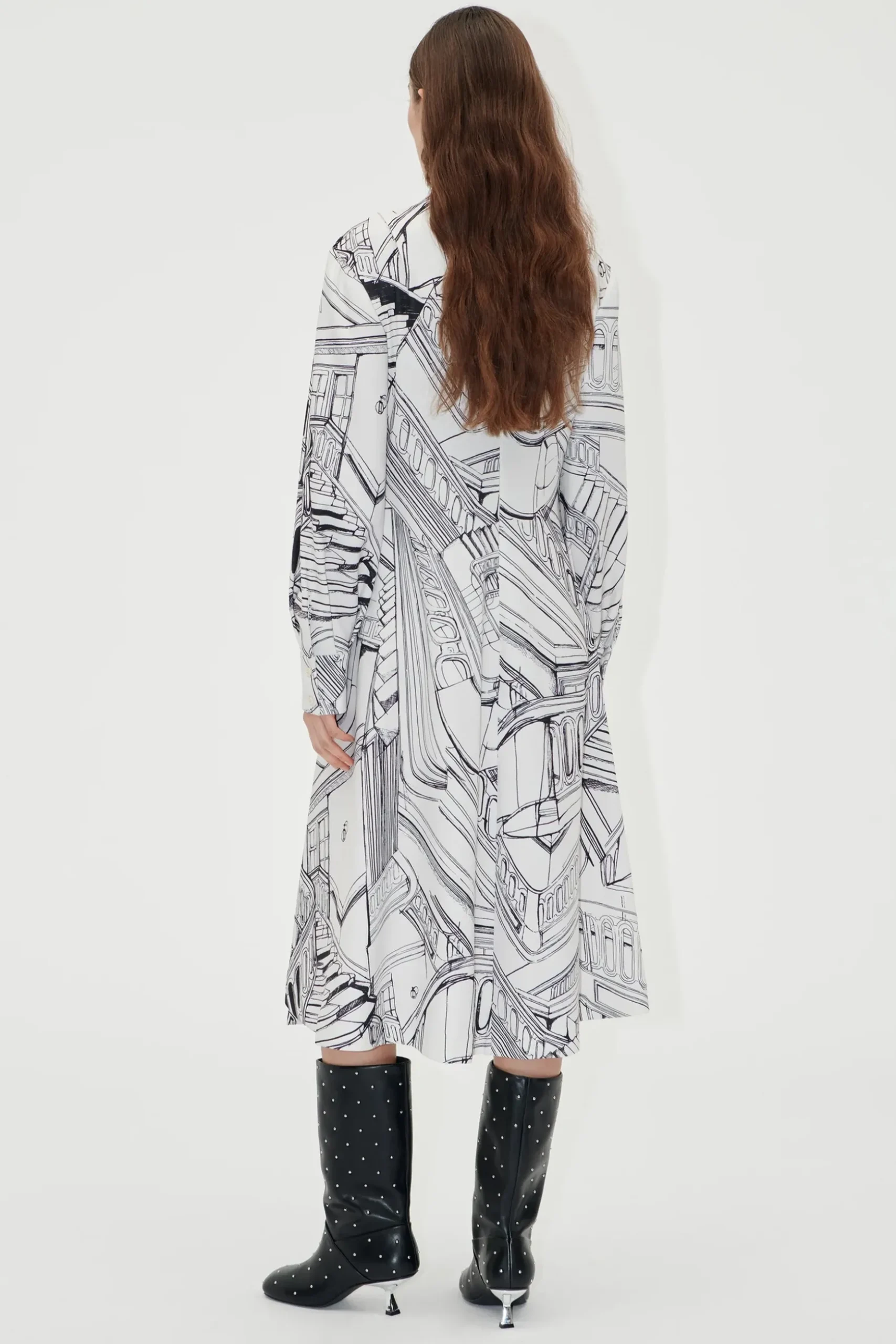 Stine Goya Pleated Dress - Print