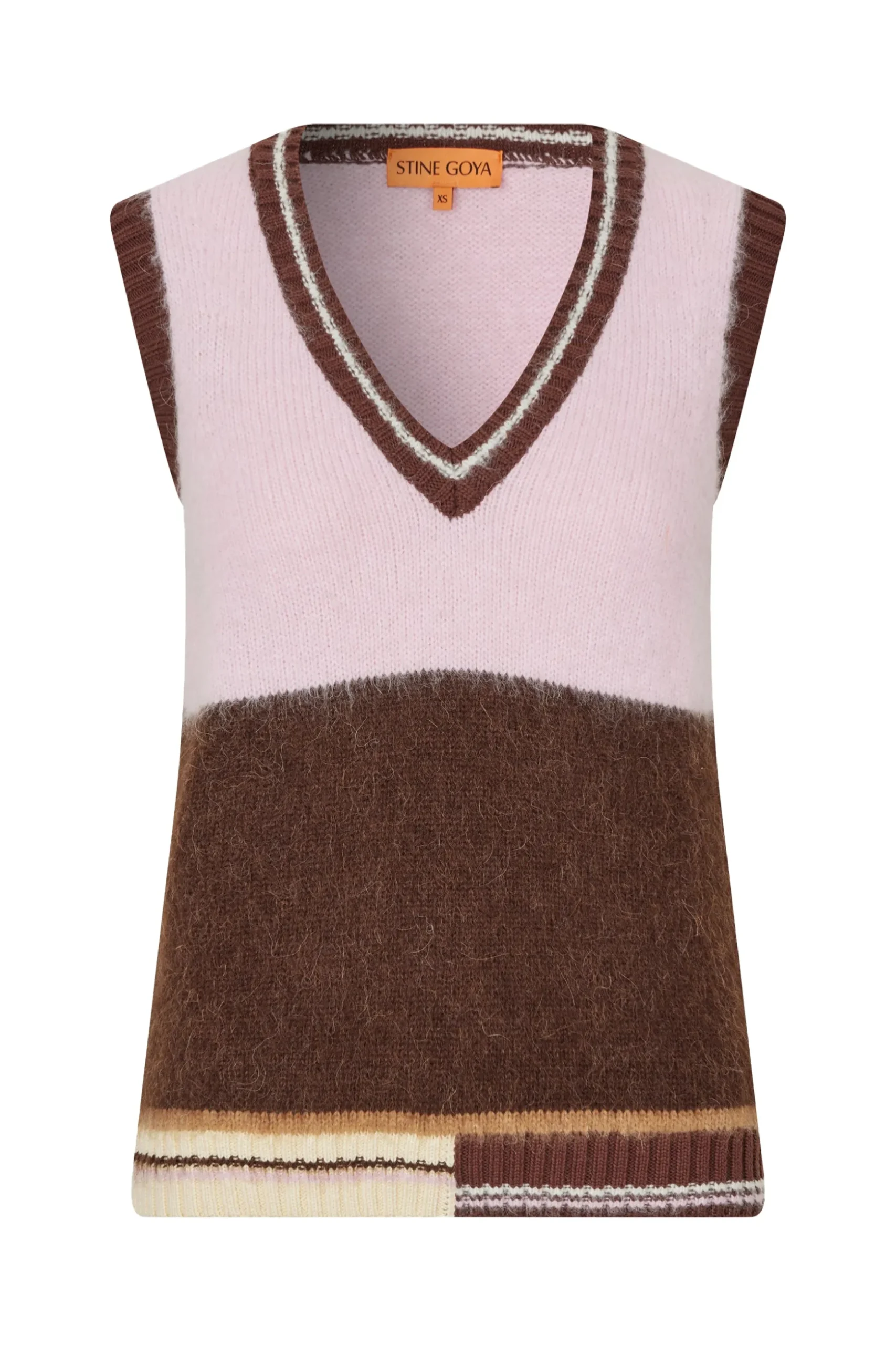 Stine Goya V-neck Vest - Multi Coloured