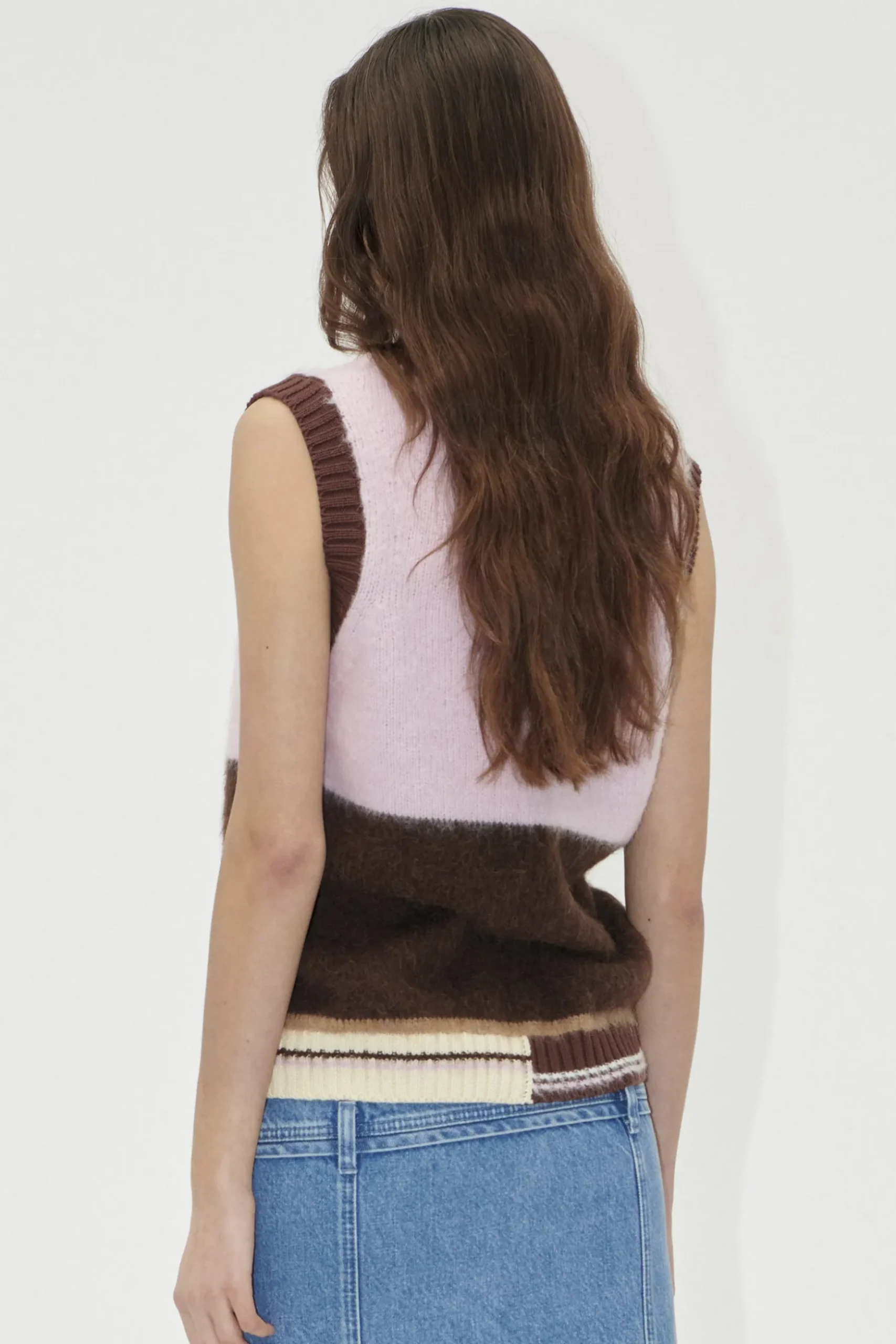 Stine Goya V-neck Vest - Multi Coloured