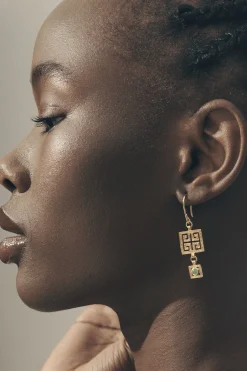 Temple Of The Sun Calise Earring - Gold