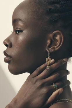 Temple Of The Sun Calise Earring - Gold