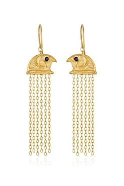 Temple Of The Sun Falcon Earrings