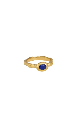 Temple Of The Sun Lazuli Ring - Gold