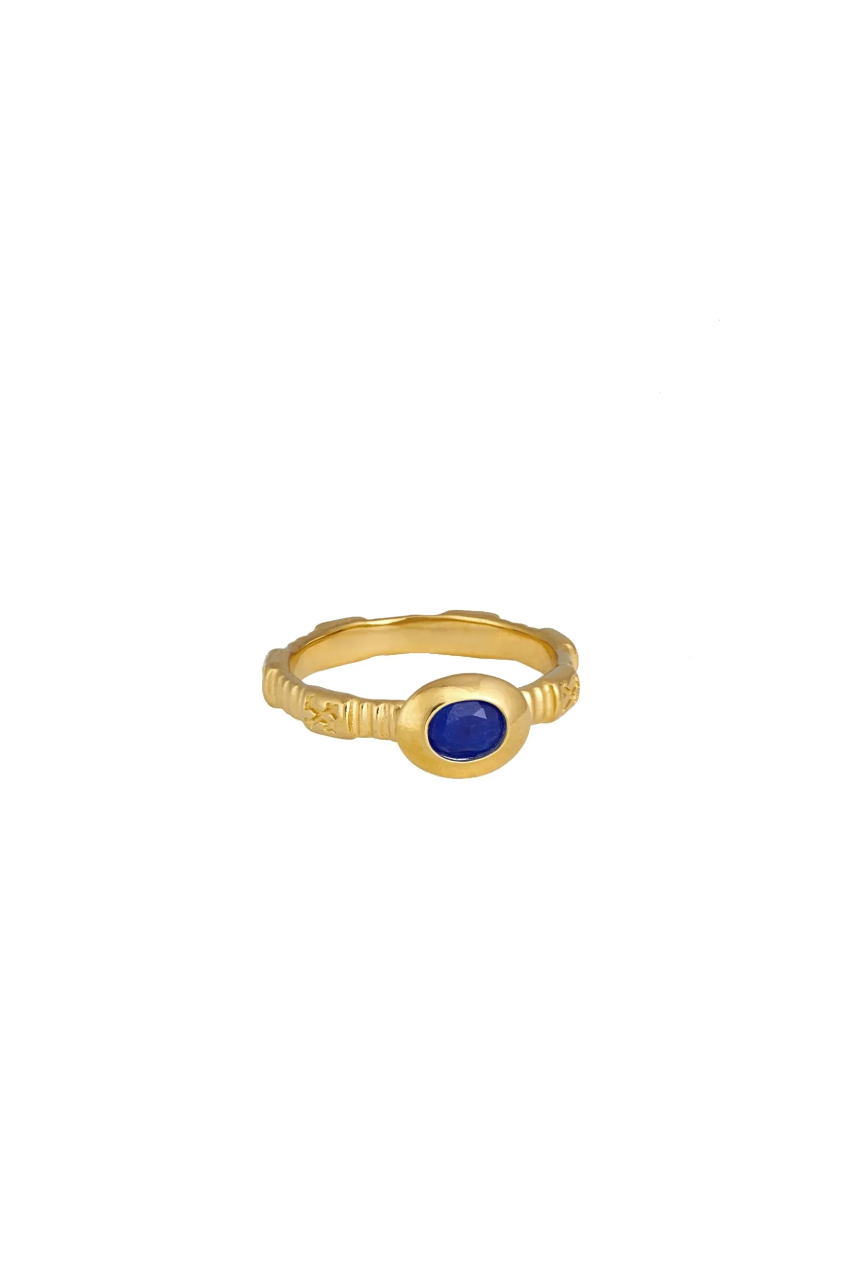 Temple Of The Sun Lazuli Ring - Gold