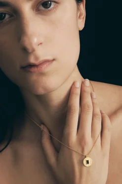 Temple Of The Sun Mesene Necklace - Gold