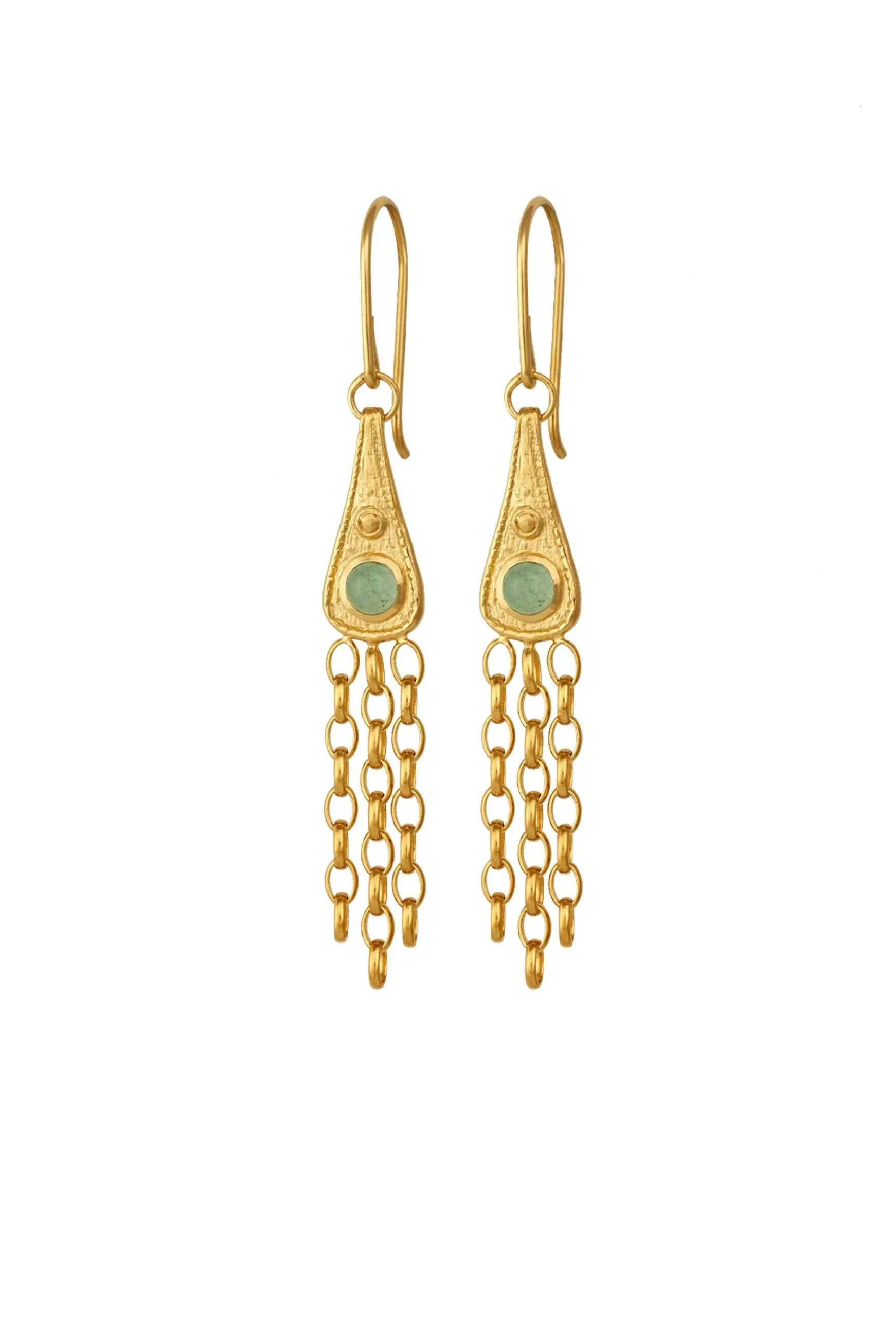 Temple Of The Sun Talis Earring - Gold