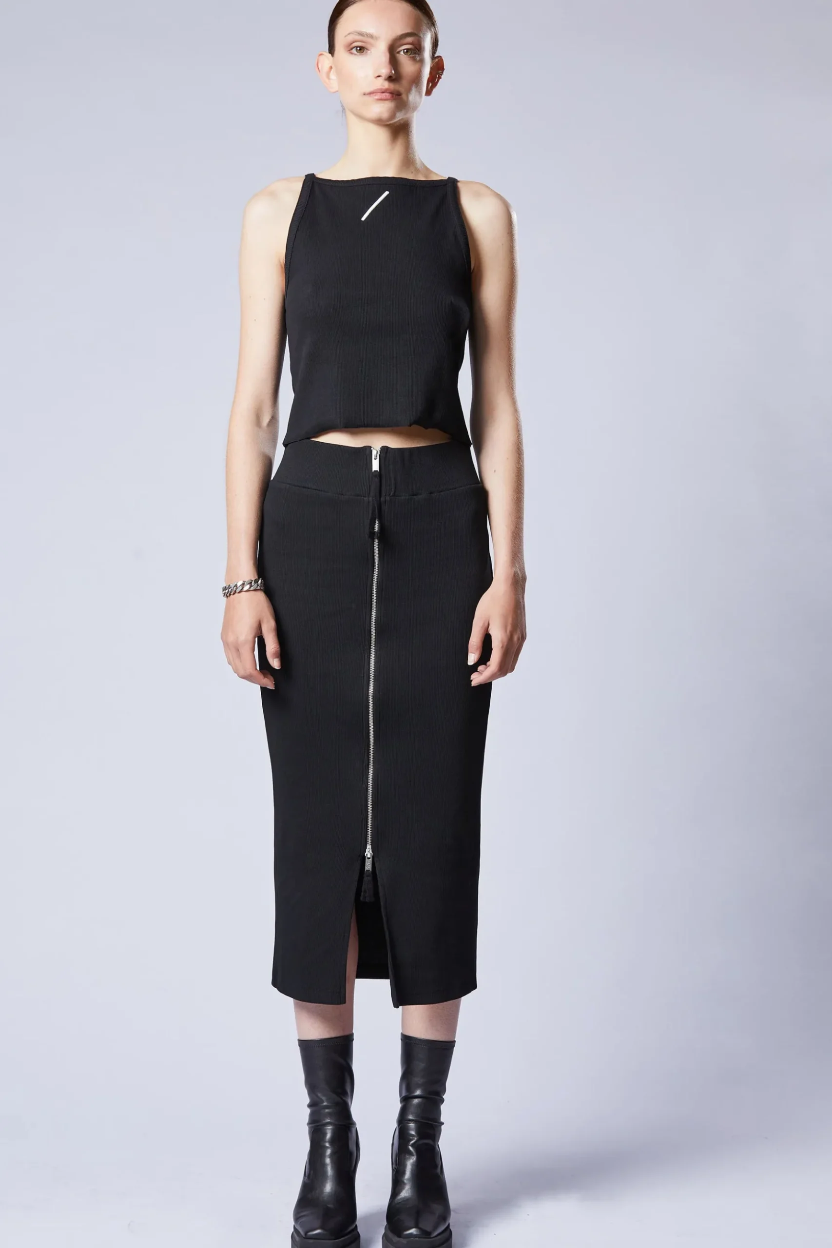Thom Krom Zippa Skirt - Black