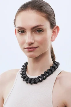 Vanessa Baroni CHAIN NECKLACE - Black